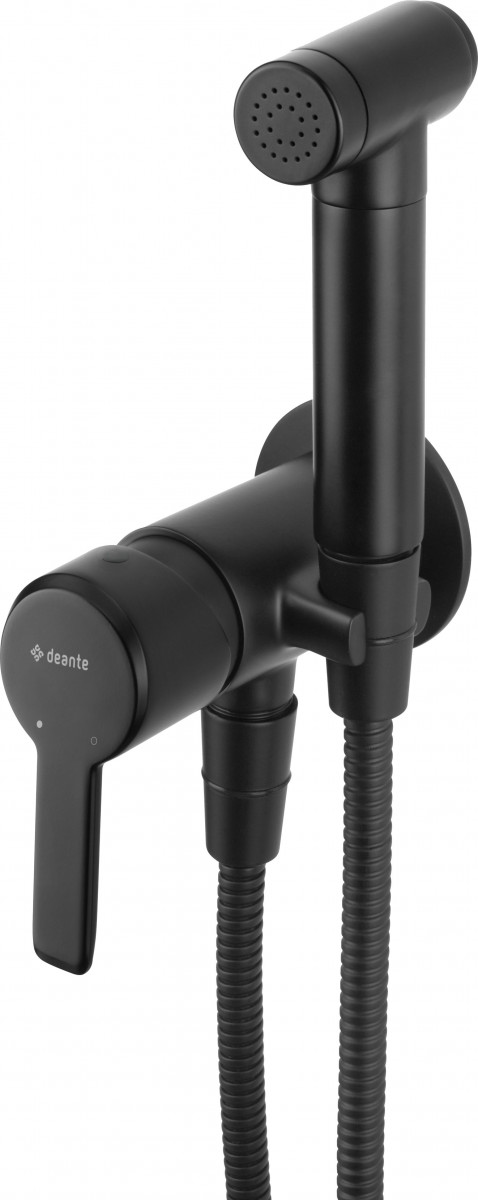 Deante Arnika bateria bidetowa podtynkowa ze słuchawką typu bidetta czarny matowy BQAN34M