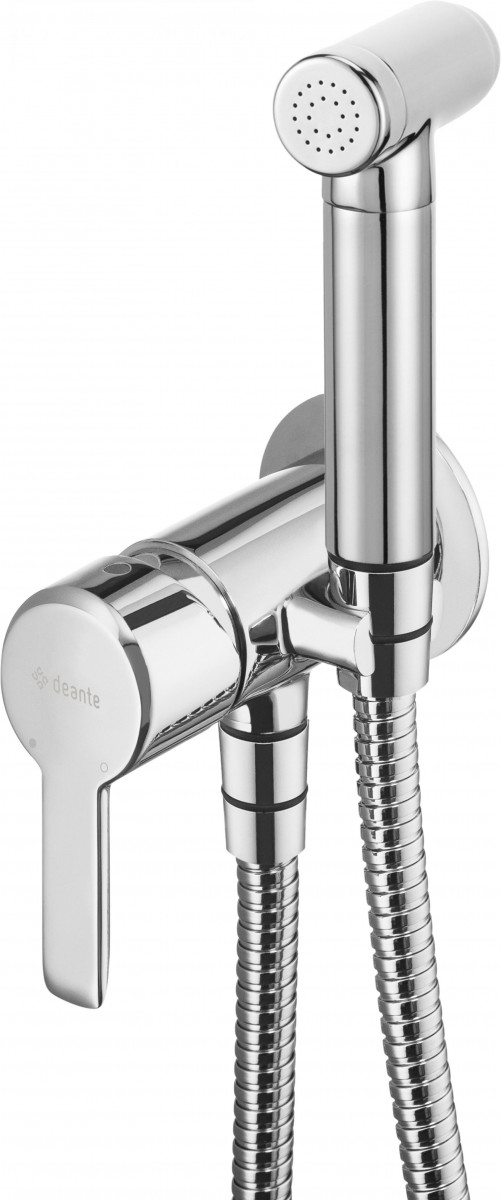 Deante Arnika bateria bidetowa podtynkowa ze słuchawką typu bidetta chrom połysk BQA034M