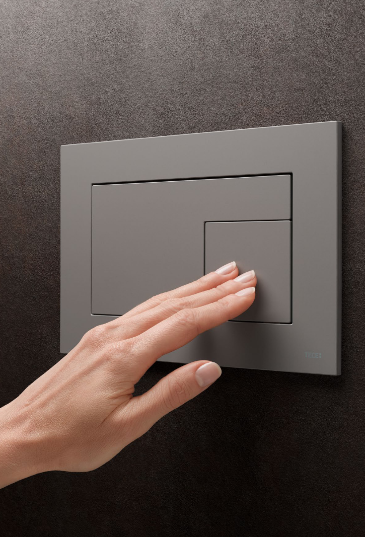 Tece Velvet przycisk spłukujący do stelaża WC Grigio Londra / antracyt 9240731