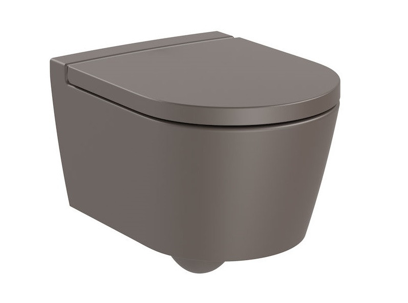 Roca Inspira Round Compacto Rimless muszla wisząca 48x37 cm cafe A346528660