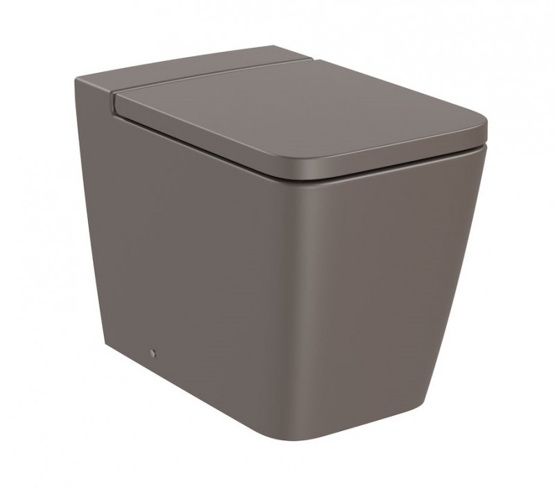 Roca Inspira Square Rimless muszla stojąca odpływ uniwersalny 56x37 cm cafe A347537660