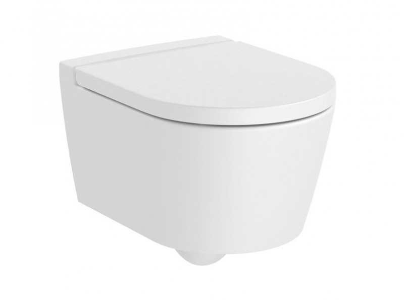 Roca Inspira Round Compacto Rimless muszla wisząca 48x37 cm biały matowy A346528620