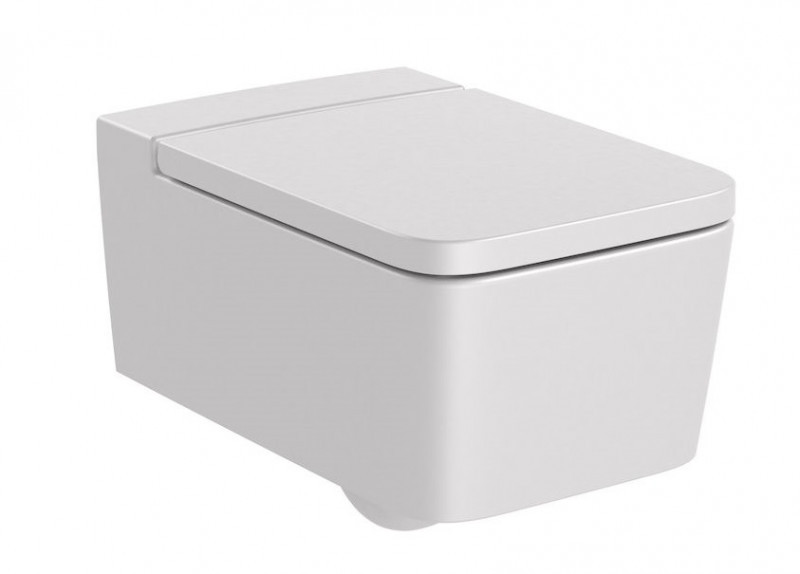 Roca Inspira Square Rimless muszla wisząca 56x37 cm perłowy A346537630