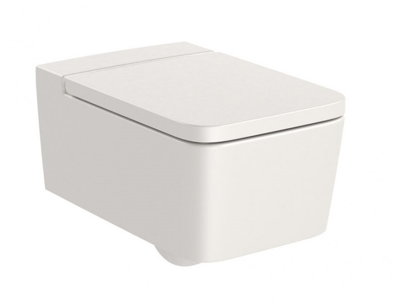 Roca Inspira Square Rimless muszla wisząca 56x37 cm beżowy A346537650