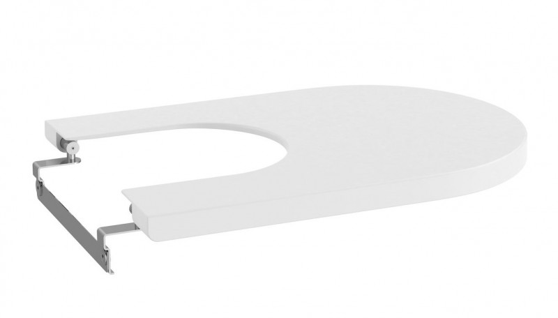 Roca Inspira Round deska pokrywa bidetowa wolnoopadająca Supralit biały matowy A80652262B