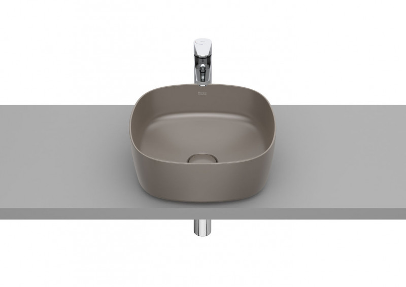 Roca Inspira Soft umywalka nablatowa 37x37 cafe A327502660