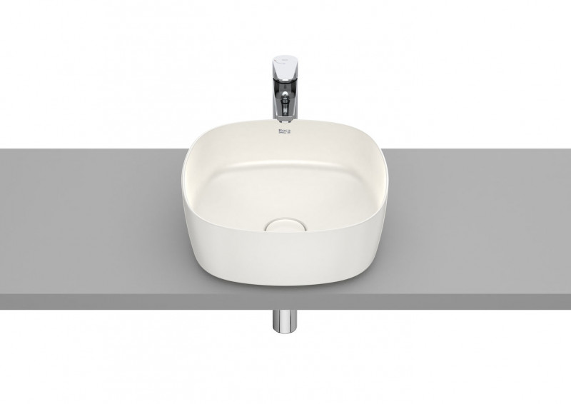 Roca Inspira Soft umywalka nablatowa 37x37 beżowy A327502650