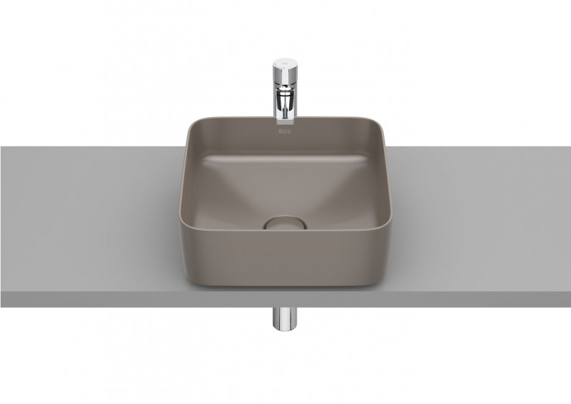 Roca Inspira Square umywalka nablatowa 37x37 cafe A327532660