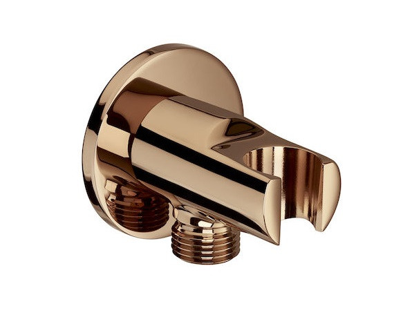 Roca Round przyłącze kątowe węża z uchwytem rose gold A5B5250RG0