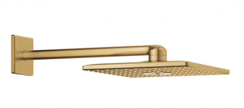 Grohe Rainshower 310 SmartActive Cube deszczownica 31x31 z ramieniem 2 strumienie złoto szczotkowane brushed cool sunrise 26479GN0