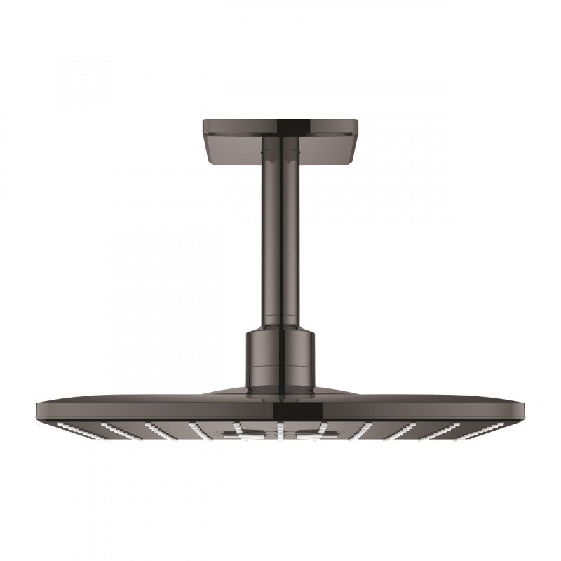 Grohe Rainshower 310 SmartActive Cube deszczownica 31x31 z ramieniem sufitowym 2 strumienie grafit polerowany hard graphite 26481A00