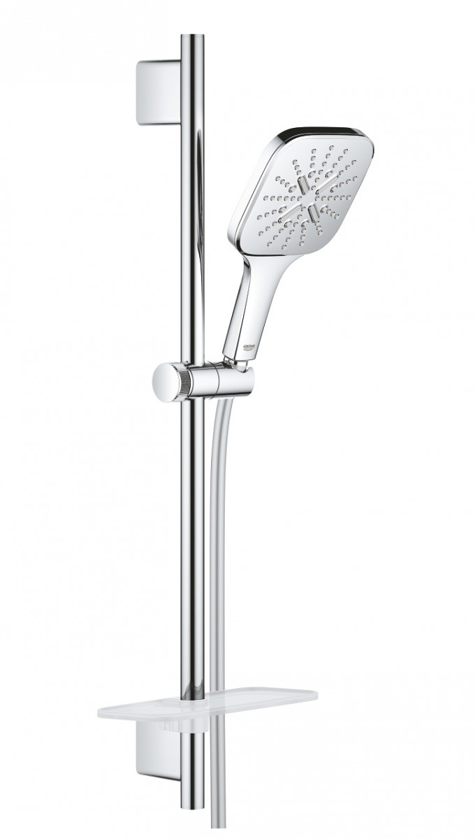 Grohe Rainshower SmartActive Cube 130 zestaw prysznicowy z drążkiem 0,6m chrom 26584000