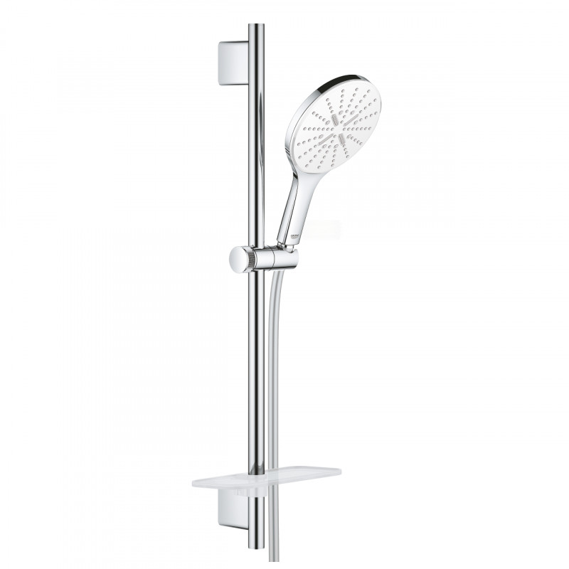 Grohe Rainshower SmartActive 150 zestaw prysznicowy z drążkiem 0,6m moon white 26592LS0