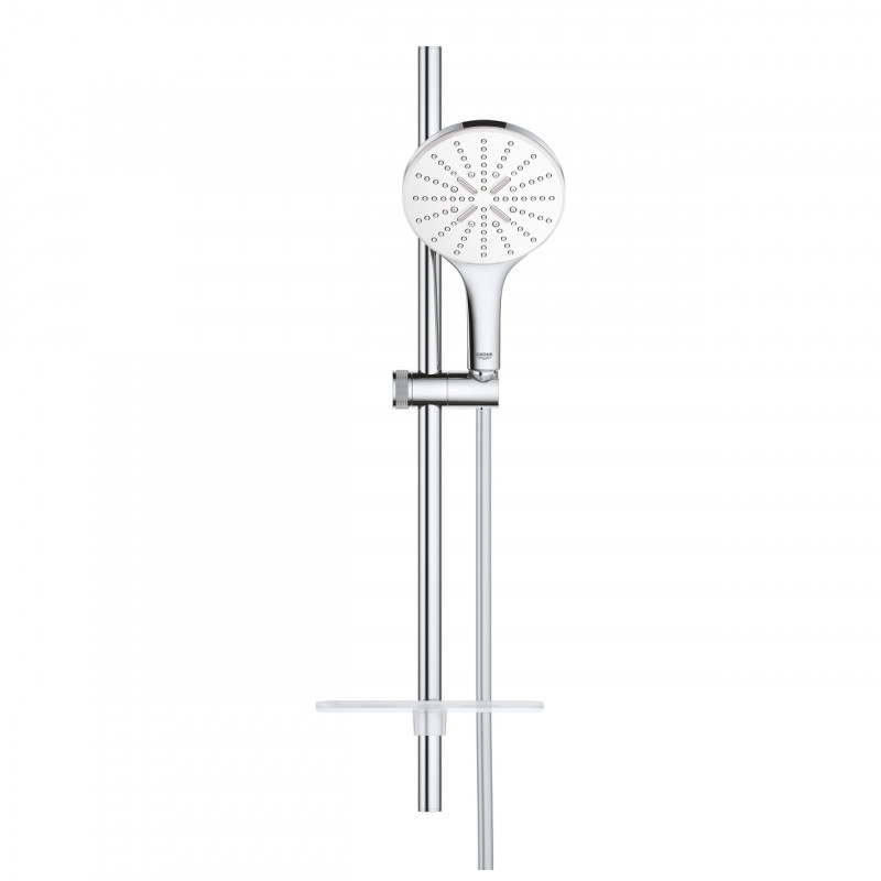 Grohe Rainshower SmartActive 150 zestaw prysznicowy z drążkiem 0,6m moon white 26592LS0