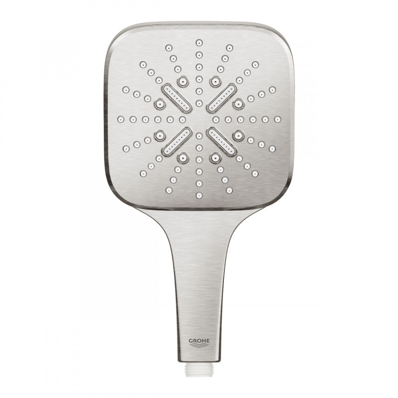 Grohe Rainshower SmartActive 130 Cube słuchawka prysznicowa 3 strumienie stal nierdzewna 26582DC0