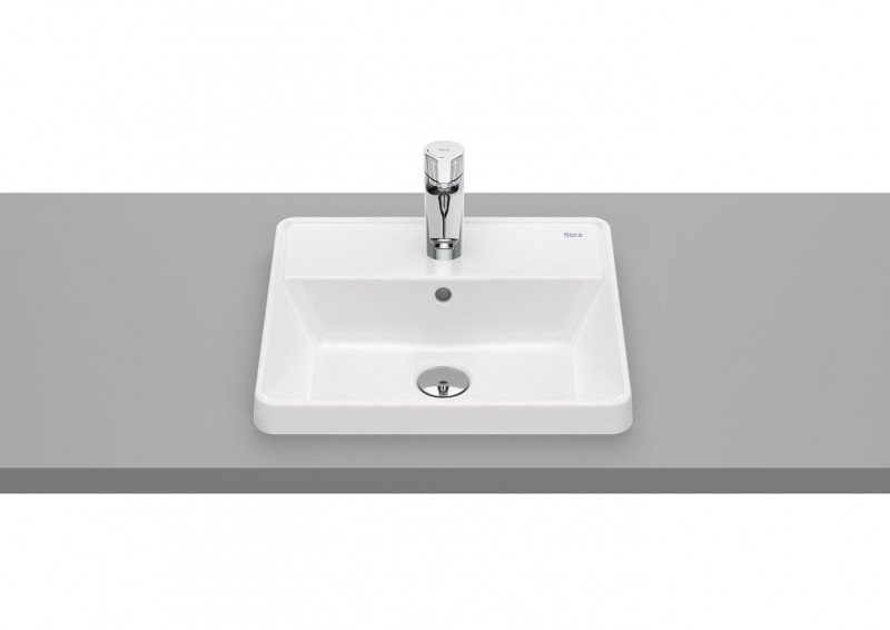 Roca Gap Square umywalka wpuszczana w blat prostokątna 42x39 biały A3270Y9000