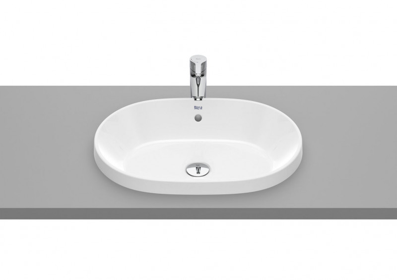 Roca Gap Round umywalka wpuszczana w blat owalna 55x39 biały A3270Y5000