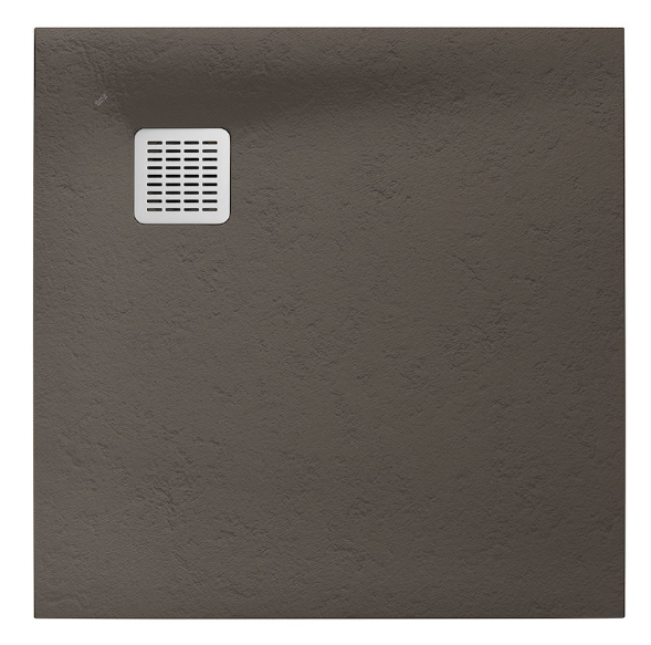 Roca Terran brodzik kwadratowy 100x100 z syfonem konglomerat stonex cafe AP1033E83E801660