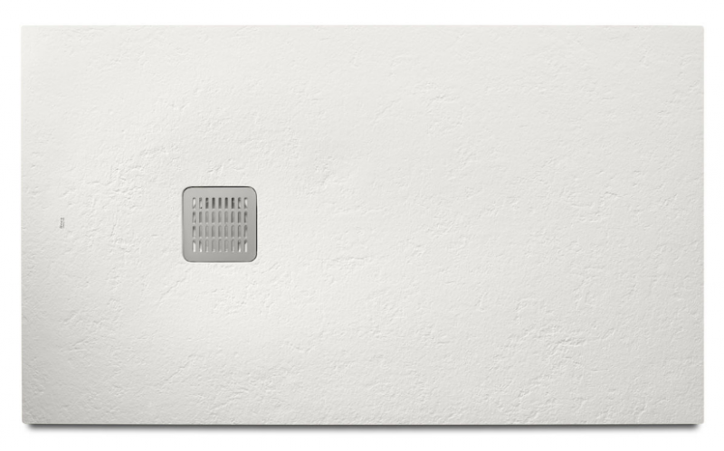 Roca Terran brodzik prostokątny 140x100 z syfonem konglomerat stonex biały AP1015783E801100