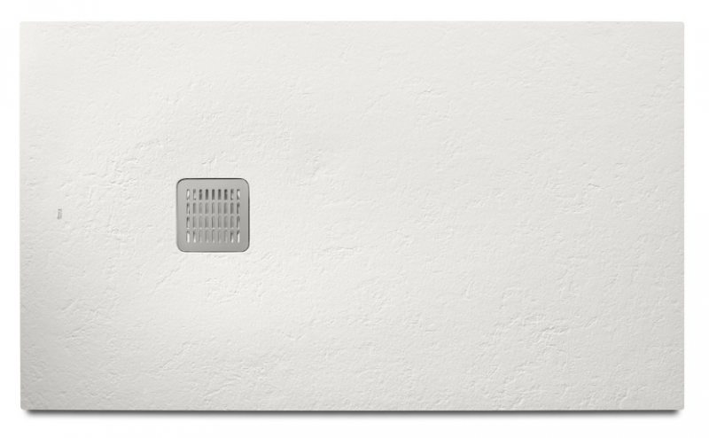 Roca Terran brodzik prostokątny 120x100 z syfonem konglomerat stonex biały AP1014B03E801100