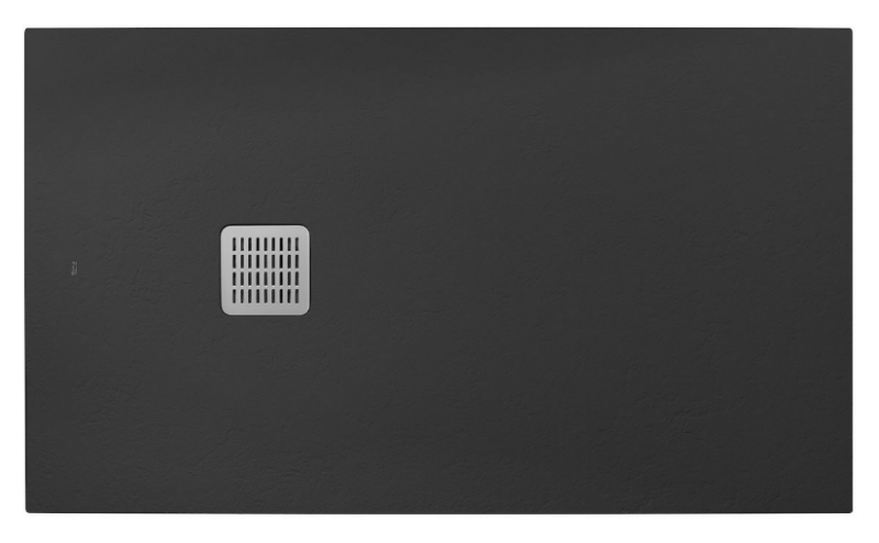 Roca Terran brodzik prostokątny 160x70 z syfonem konglomerat stonex onyks AP1016402BC01640