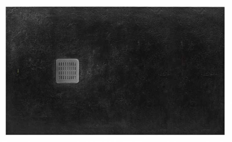 Roca Terran brodzik prostokątny 160x100 z syfonem konglomerat stonex czarny AP1016403E801400