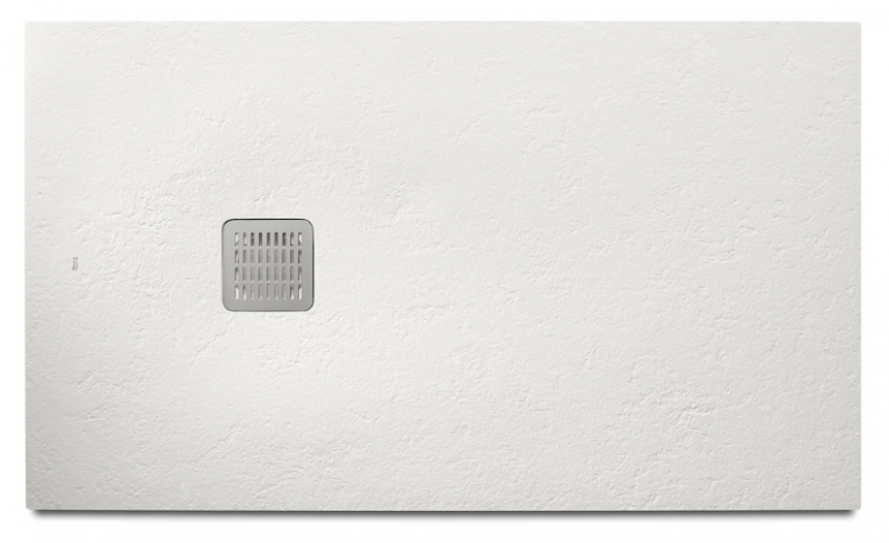 Roca Terran brodzik prostokątny 160x100 z syfonem konglomerat stonex biały AP1016403E801100