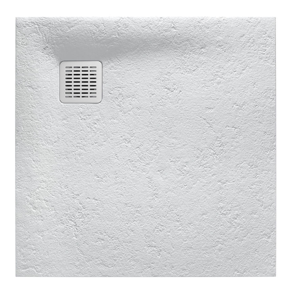 Roca Terran brodzik kwadratowy 100x100 z syfonem konglomerat stonex perłowy AP1033E83E801630