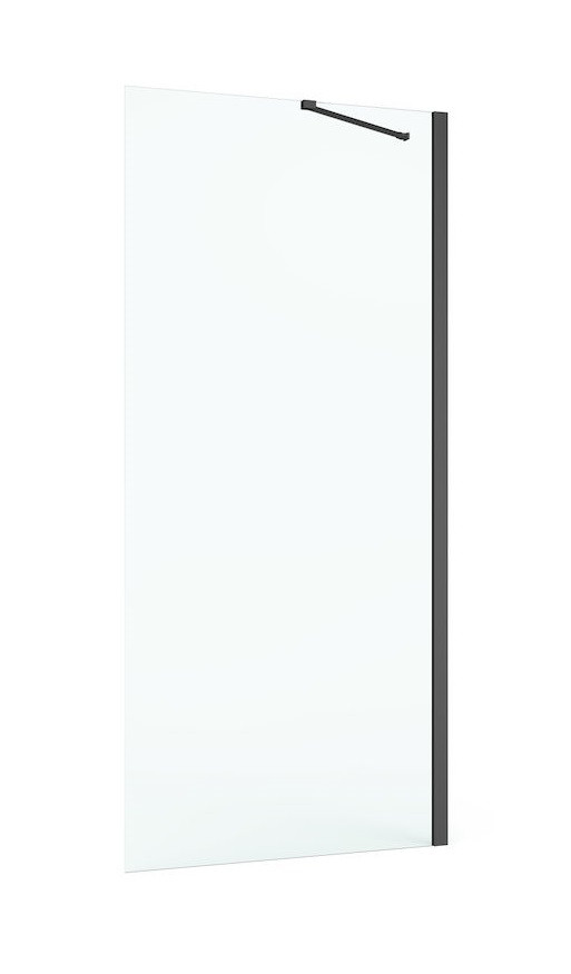 Roca Capital Black ścianka boczna 70 cm czarny przeźroczyste MaxiClean AM4407016M