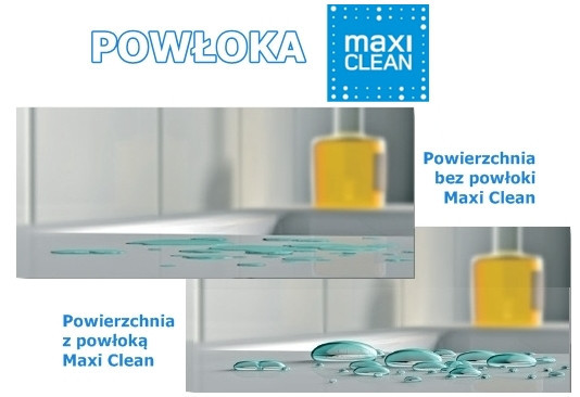 Roca Capital Black drzwi do wnęki wahadłowe 90 cm czarny przeźroczyste MaxiClean AM4709016M