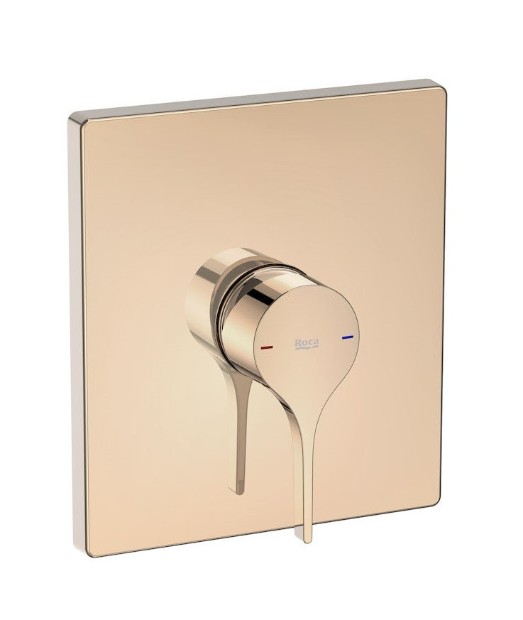 Roca Insignia Rose Gold bateria prysznicowa podtynkowa różowe złoto A5A2B3ARG0