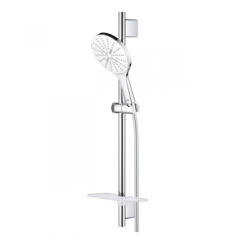 Grohe Rainshower SmartActive 150 zestaw prysznicowy z drążkiem 0,6m moon white 26592LS0