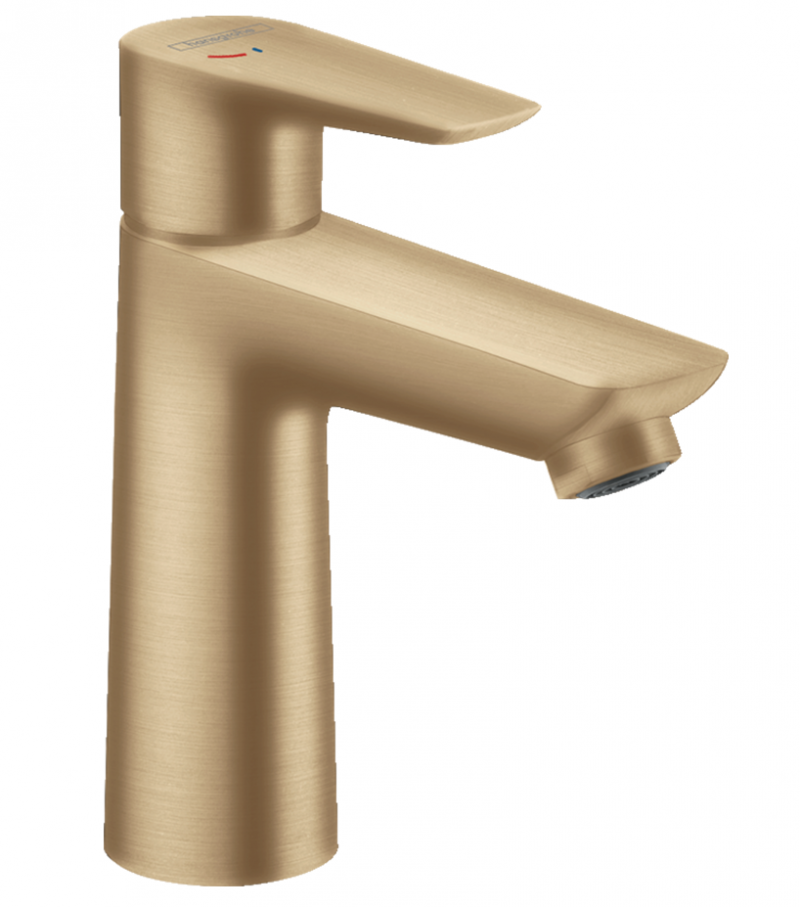 Hansgrohe FinishPlus Talis E bateria umywalkowa 110 CoolStart bez korka brąz szczotkowany 71714140