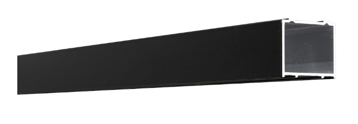 Roca Capital Black profil poszerzający do drzwi 2,5 cm czarny AM49195060