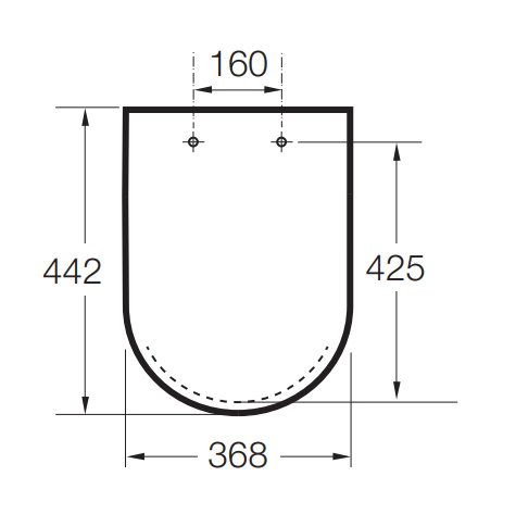 Roca Inspira Round deska wolnoopadająca supralit biały matowy A80152262B