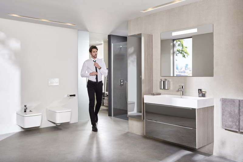 Roca Inspira Square Rimless muszla wisząca 56x37 cm beżowy A346537650