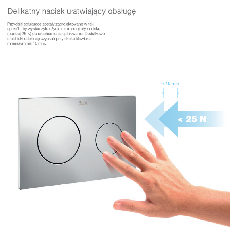 Roca Pro PL10 przycisk spłukujący do WC beżowy mat A89018920B