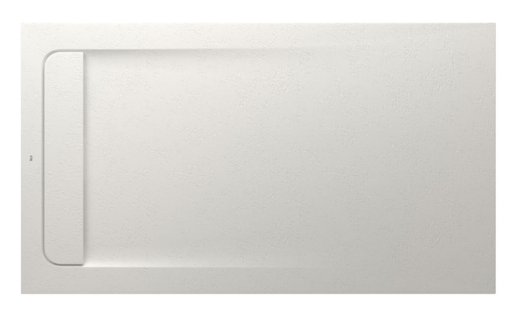 Roca Aquos brodzik prostokątny 140x80 ze zintegrowanym odpływem liniowym Stonex beżowy AP60157832001650