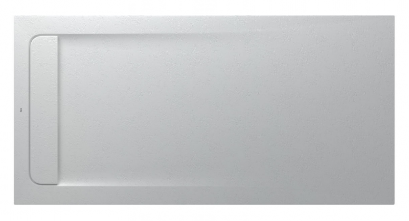 Roca Aquos brodzik prostokątny 160x80 ze zintegrowanym odpływem liniowym Stonex perłowy AP60164032001630