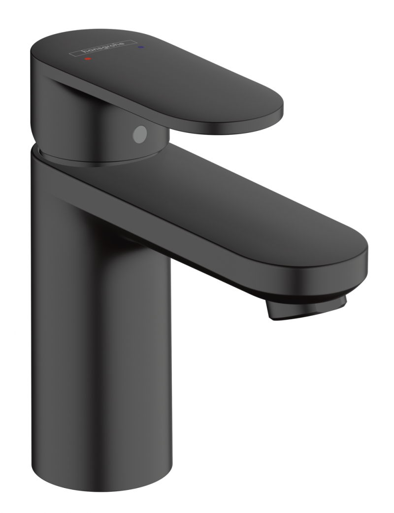 Hansgrohe FinishPlus Vernis Blend 100 bateria umywalkowa z korkiem czarny matowy 71551670