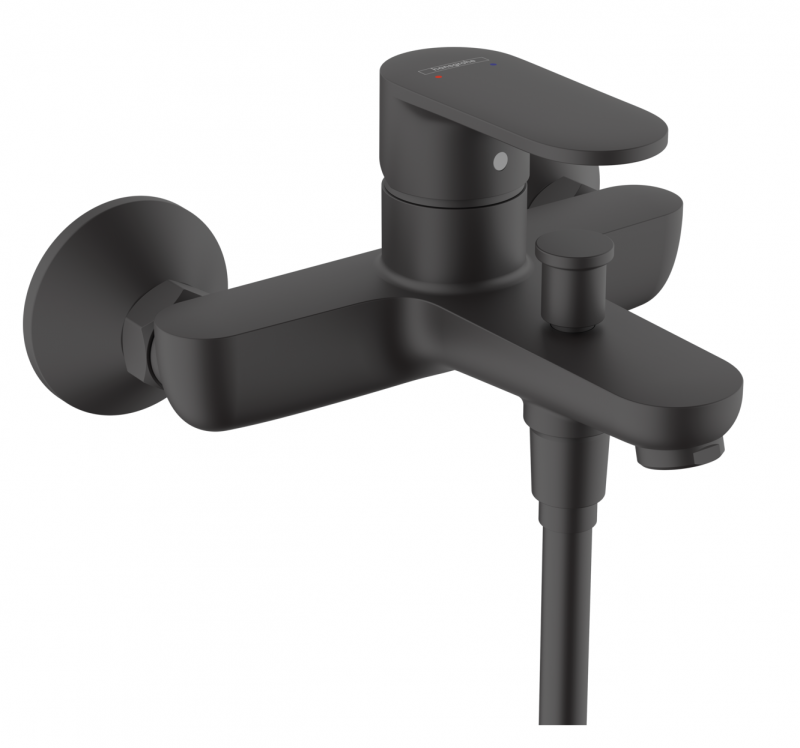 Hansgrohe FinishPlus Vernis Blend bateria wannowa ścienna czarny matowy 71440670