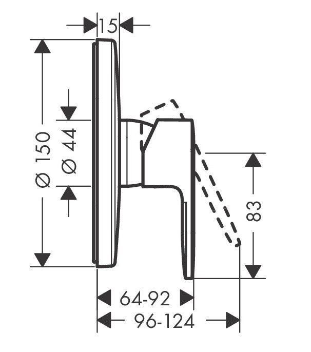 Hansgrohe Vernis Blend bateria prysznicowa podtynkowa chrom 71667000