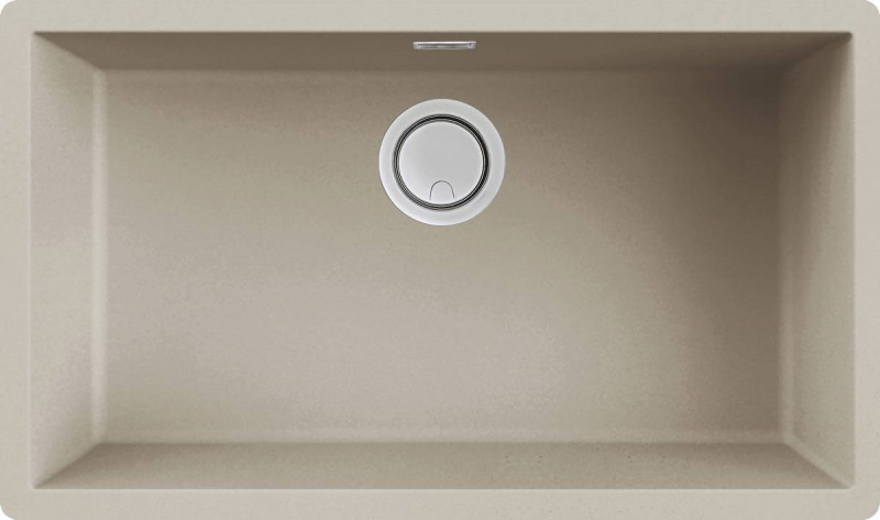 Elleci Zen 130 zlewozmywak 1 komora podwieszana lub wpuszczana K95 szampan KeratekPlus LKZ13095