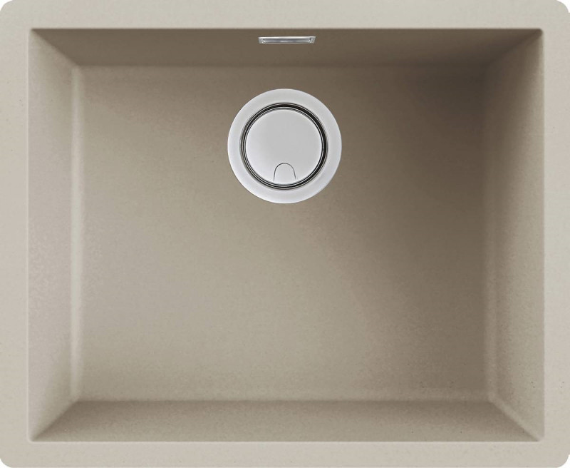 Elleci Zen 105 zlewozmywak 1 komora podwieszana lub wpuszczana K95 szampan KeratekPlus LKZ10595