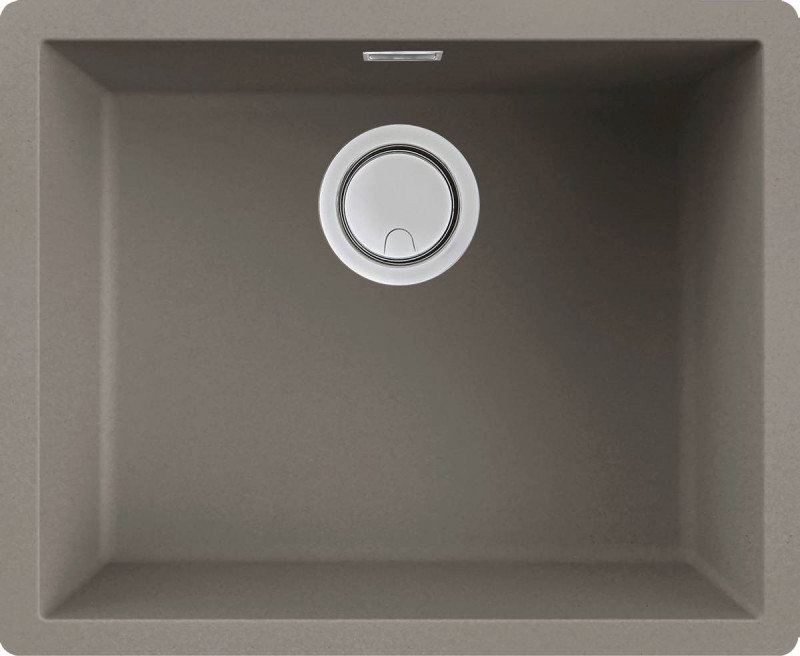 Elleci Zen 105 zlewozmywak 1 komora podwieszana lub wpuszczana K93 gołębi szary KeratekPlus LKZ10593