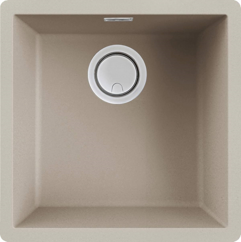 Elleci Zen 102 zlewozmywak 1 komora podwieszana lub wpuszczana K95 szampan KeratekPlus LKZ10295