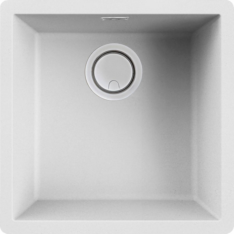 Elleci Zen 102 zlewozmywak 1 komora podwieszana lub wpuszczana K96 biały KeratekPlus LKZ10296