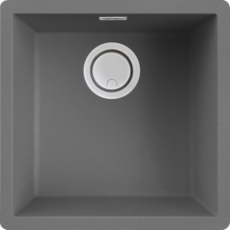 Elleci Zen 102 zlewozmywak 1 komora podwieszana lub wpuszczana K99 ciemnoszary KeratekPlus LKZ10299