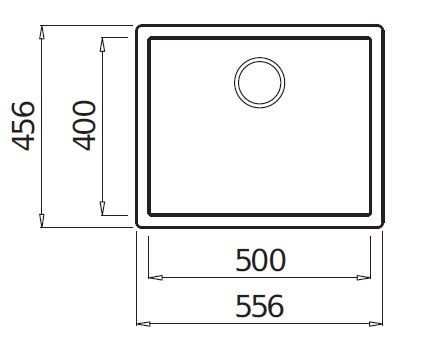 Elleci Zen 105 zlewozmywak 1 komora podwieszana lub wpuszczana K96 biały KeratekPlus LKZ10596