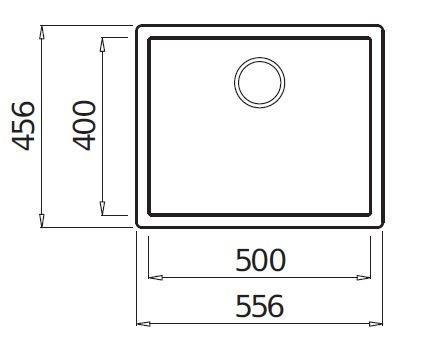 Elleci Zen 105 zlewozmywak 1 komora podwieszana lub wpuszczana K95 szampan KeratekPlus LKZ10595